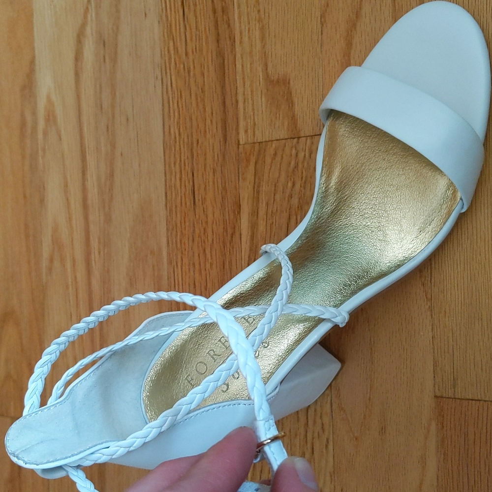 Australian Brand Forever Soles , white bridal, 8.5